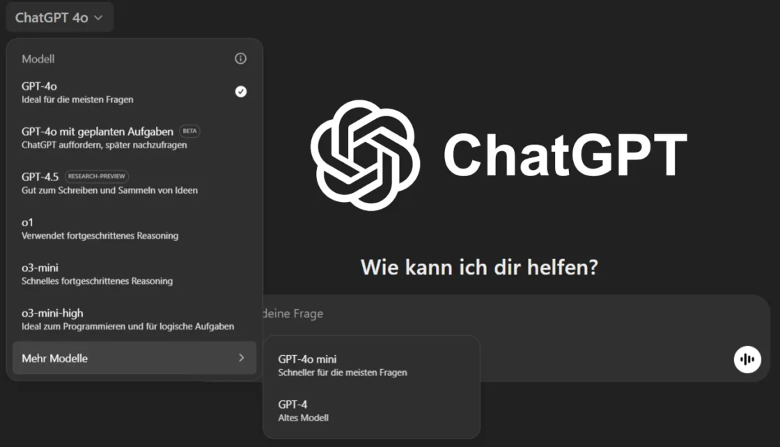 ChatGPT Modelle 2025 im Vergleich: Funktionen und Preise auf einen Blick